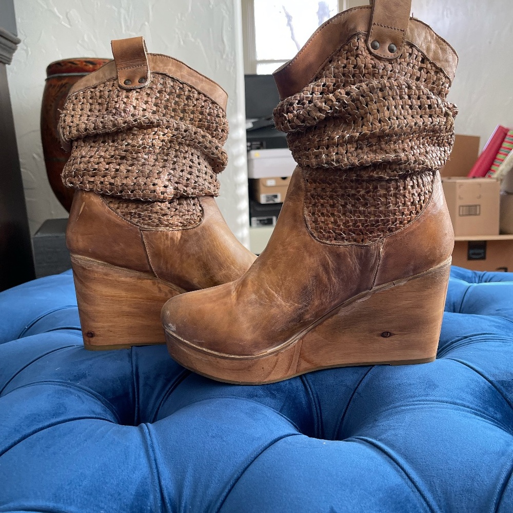 Bed Stu Wedge Ankle Boot